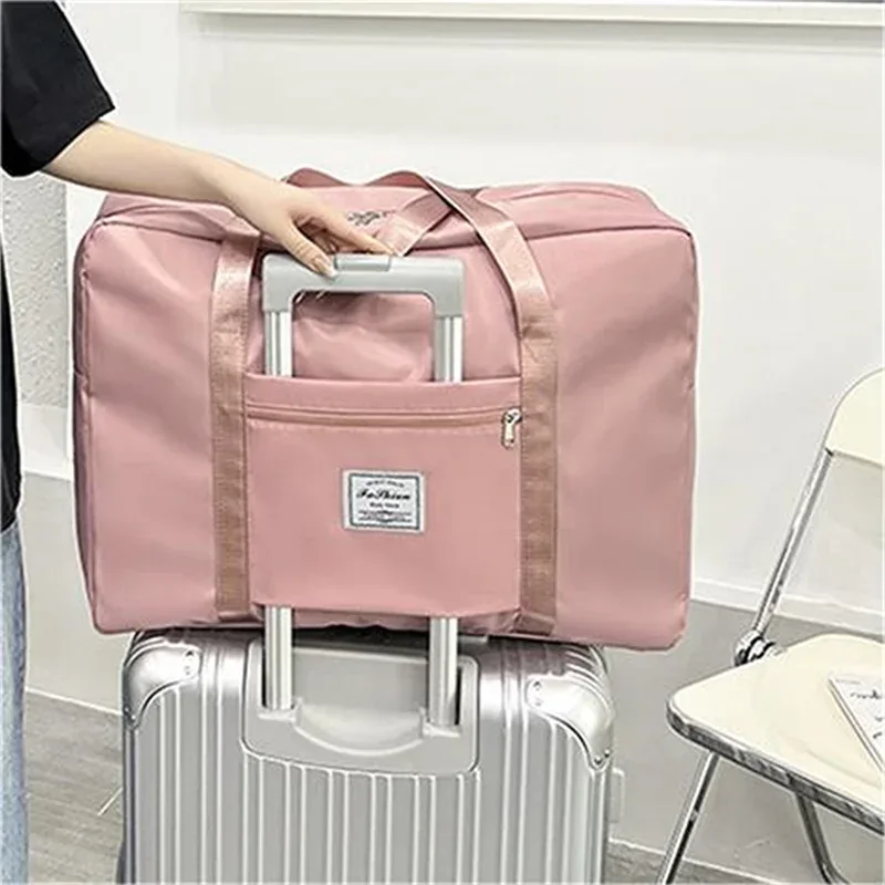 sac de voyage pliable de grande capacité, sacoche de rangement à fermeture éclair, portable, de dehors, polyvalent, de bug astique, bagage, fourre-tout, de transport, s/m/l/xl, 1 pièce