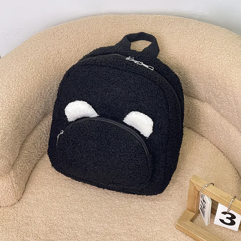 nouveau sac à dos en peluche ours mignon 2026, sac d'étudiant, cadeau d'anniversaire unique personnalisé fait main, sac de promenade brodé avec nom