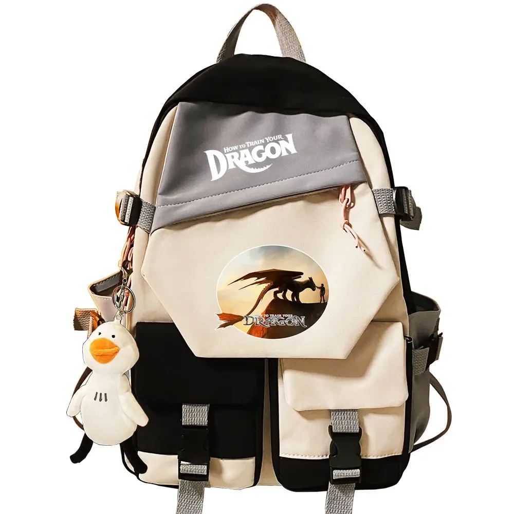 sac à dos pour filles et garçons « comment dresser son dragon », sac à dos pour l'école, sac à dos pour adolescents, femmes, voyage, ordinateur portable, sac à dos pour étudiants, mochila