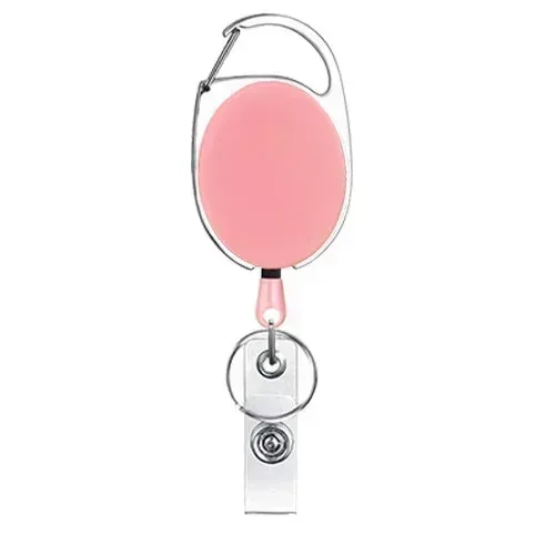 fentes pour cartes transparentes, porte-badge pour étiquette d'identification, avec bobine de badge, organisateur de rangement pour cartes, étui pour cartes de travail pour passe des employés