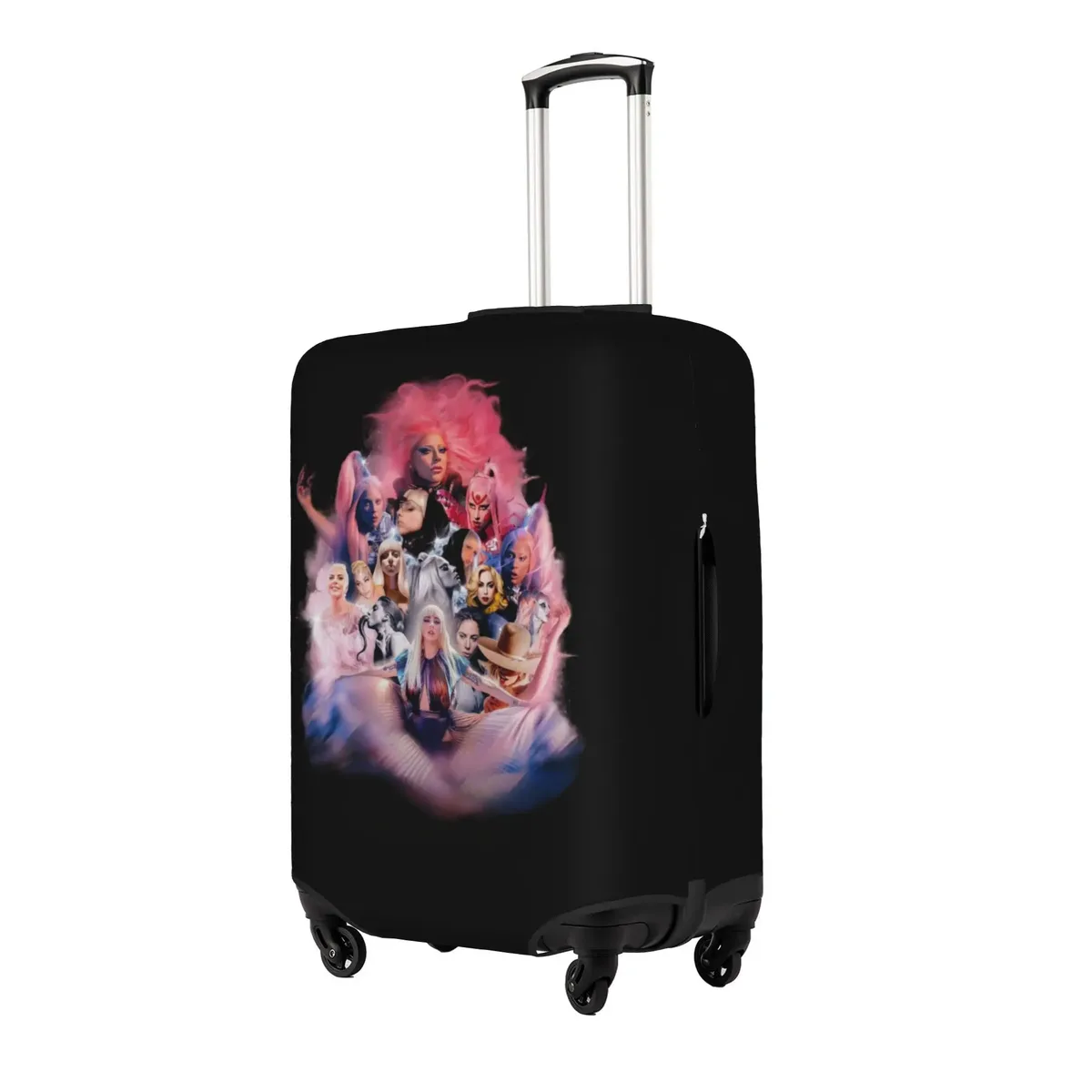 housse de valise élastique de voyage american singer l-lady g-gaga, protection pour valise adaptée aux bagages de 18 à 32 pouces