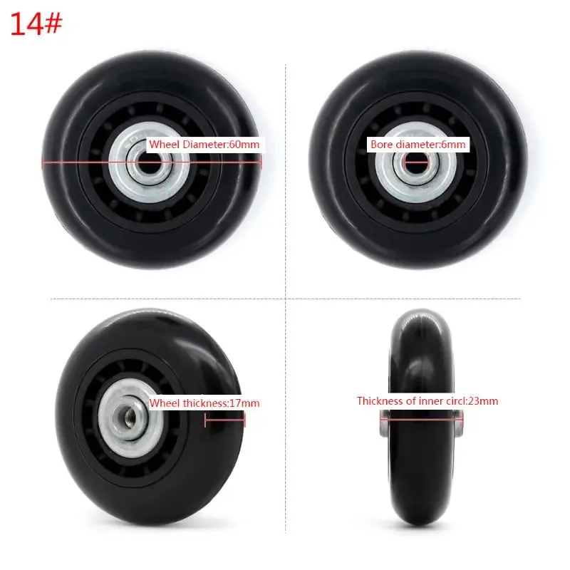 valise de voyage pour bagages, remplacement de roues, accessoires de réparation, remplacement de roues de bagages, 1 pièce