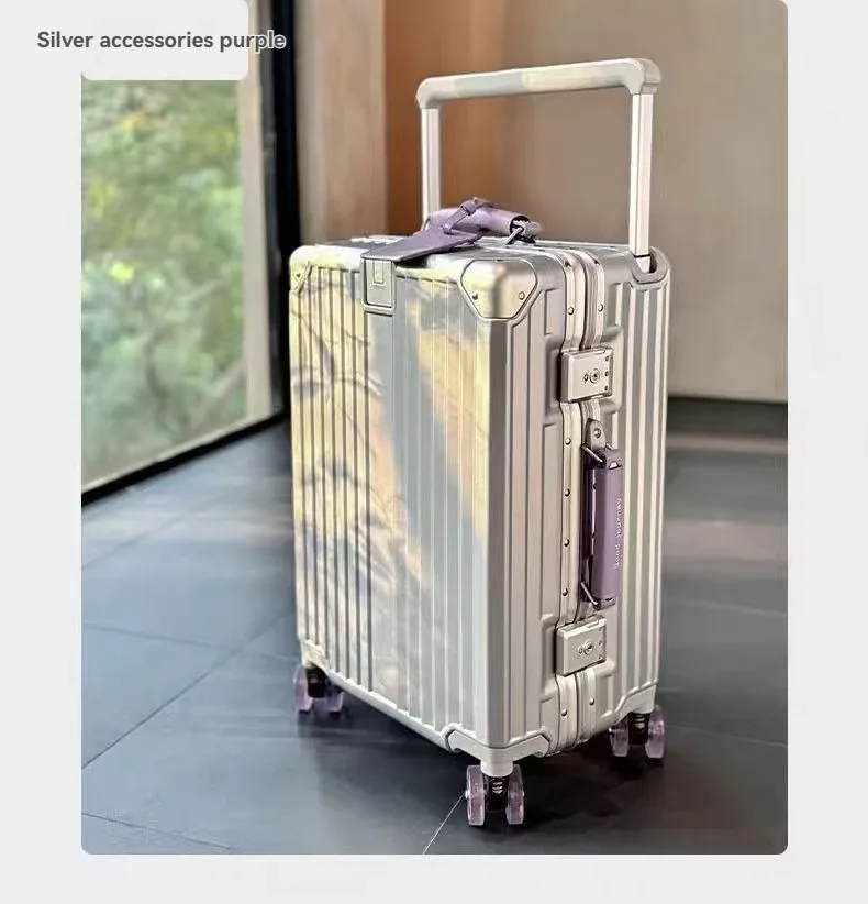 bagage à roue de patinage, valise d'embarquement de 20 pouces, étui de voyage de 24 pouces, boîte de mot de passe premium, boîtier de chariot durable, nouvelle collection 2025