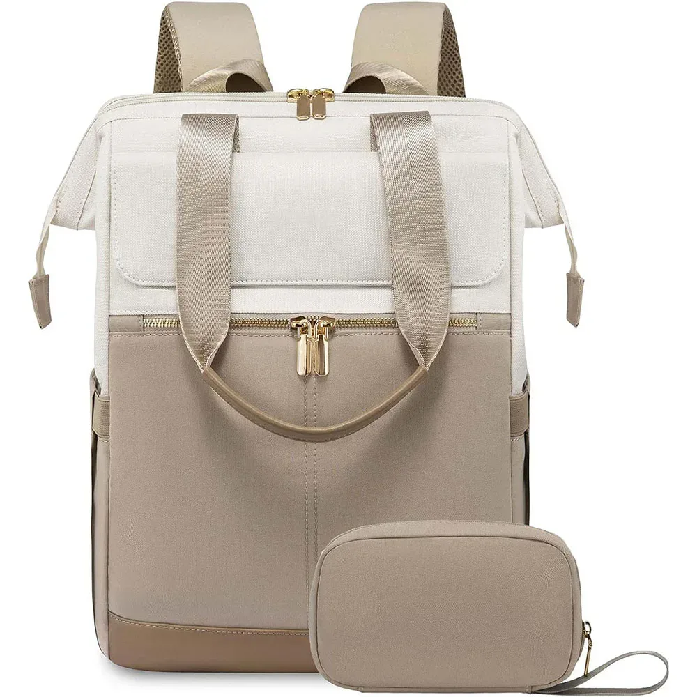 sac à dos pour ordinateur portable de 15,6 pouces pour femmes avec port usb, sacs à bandoulière tendance, sac à main, sac à dos de voyage imperméable avec sac organisateur
