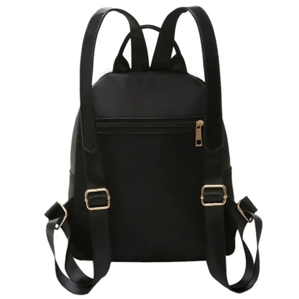 mini sac à dos noir tendance pour femme, sac à main multifonction mignon pour fille, sac à dos oxford, sac à bandoulière de voyage pratique