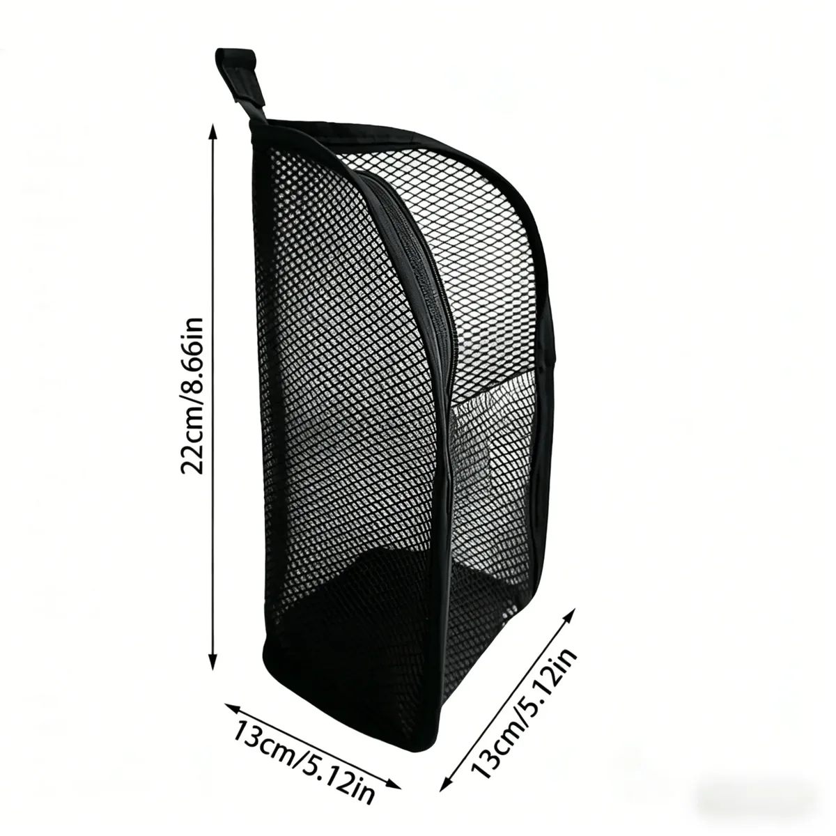 trousse de toilette portable en maille, organisateur de voyage suspendu léger et pliable transparent pour brosse à dents et articles de voyage