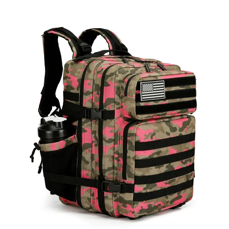 lhi 25l sac à dos tactique sac de gym pour femmes école fitness sports camping en plein air randonnée sac à dos sorcière porte-bouteille