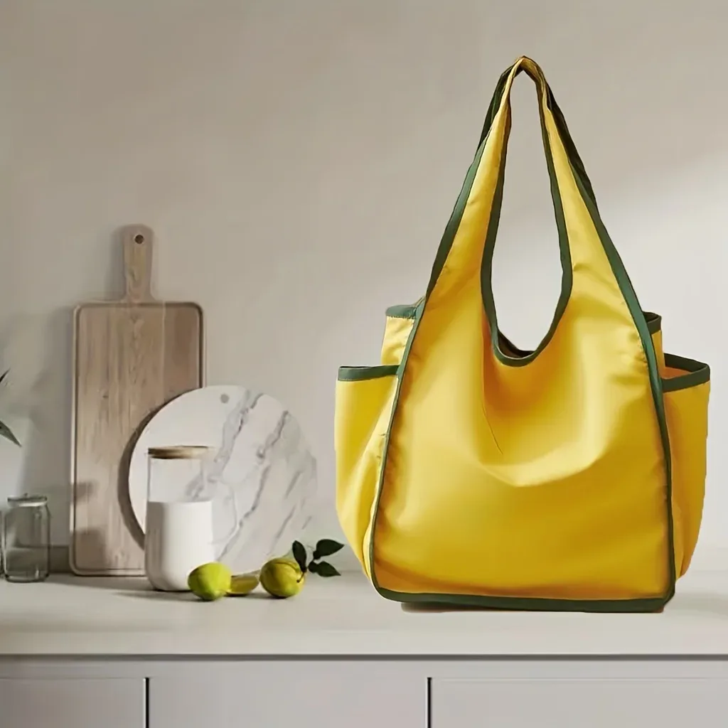 sac de courses pliable et écologique, sac fourre-tout simple et portable, grand sac écologique multicolore, sac d'épicerie, sac spécial, sac de grande capacité