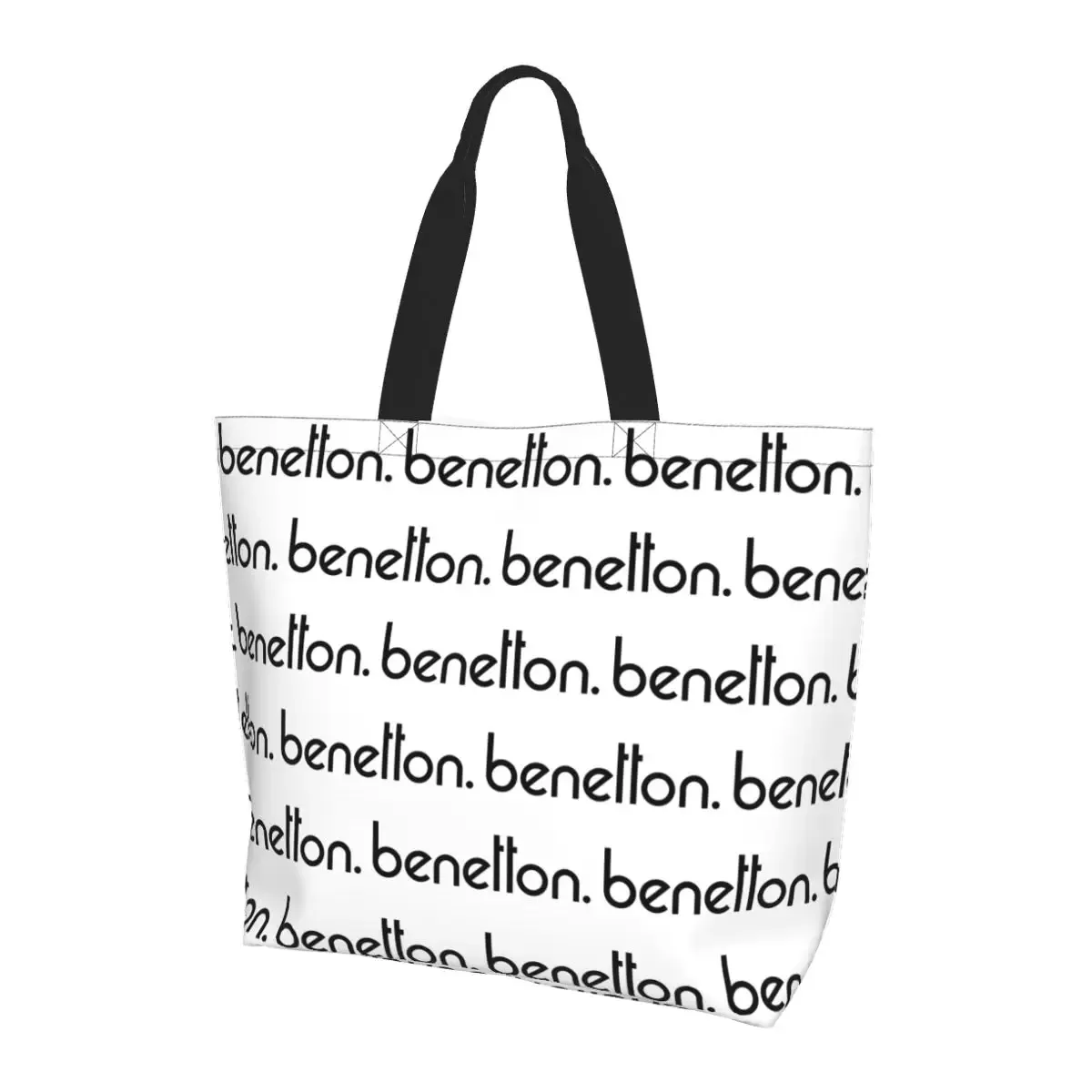 united colors of benetton sac fourre-tout en toile de grande capacité, sac à bandoulière, sac à provisions pour femmes