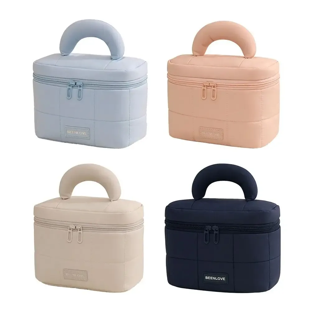 trousse de maquillage de grande capacité, sac à cosmétiques portable de voyage, pochette de rangement de voyage multifonctionnelle multi-compartiments