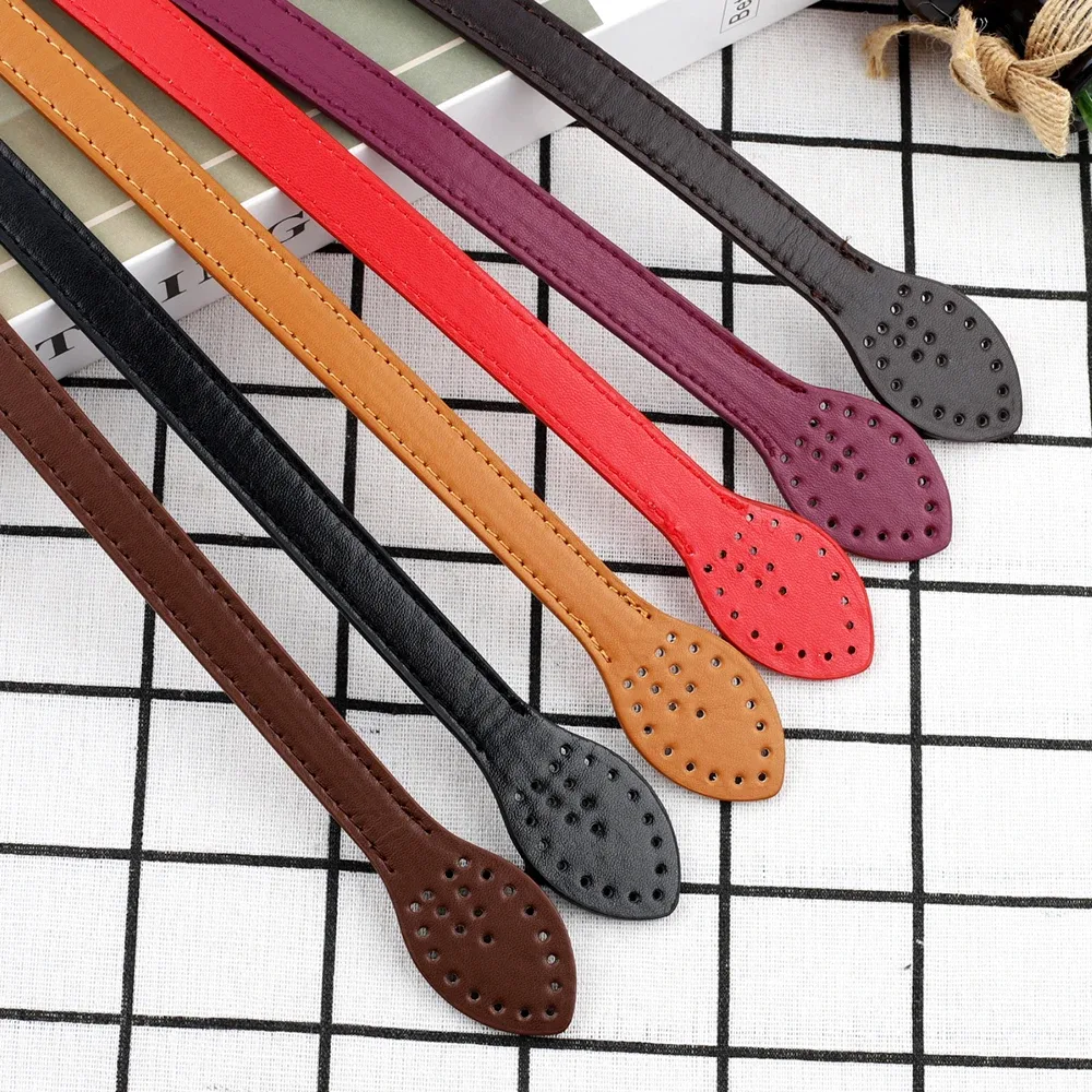 2 pièces poignées en cuir sacs à bandoulière durables ceinture détachable femmes feuille poignée sangles bricolage à la main remplacement sac à main sangle 60 cm