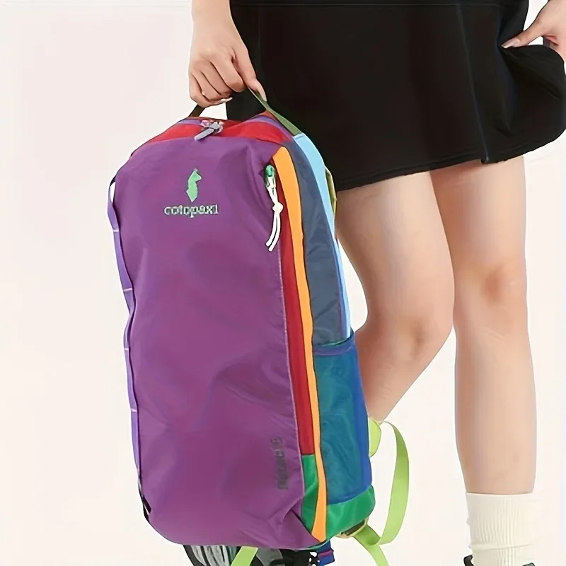 sac à dos léger pour femmes, grande capacité, couleur dopamine, sac de jour portable pour la randonnée et l'alpinisme, idéal pour les voyages quotidiens.