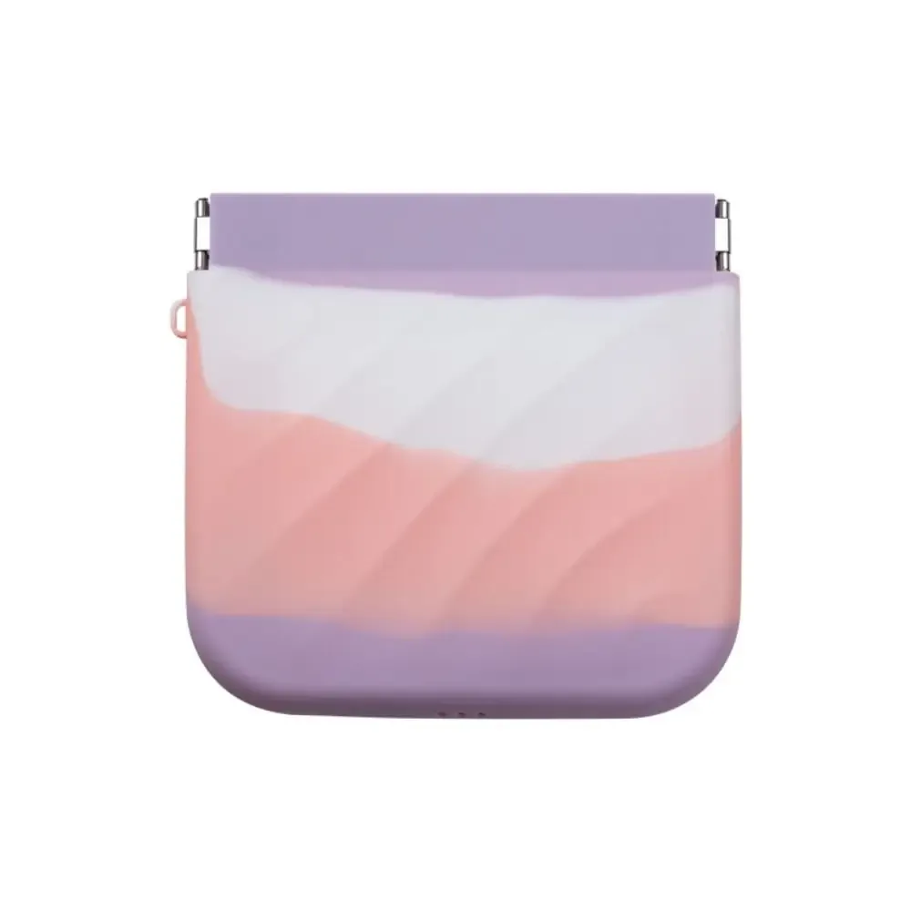 mini sac cosmétique simple en silicone, trousse de maquillage, accessoires de voyage, porte-monnaie, sac de rangement, sac de rangement pour bijoux, sac à ressort en forme de feuille, pour filles