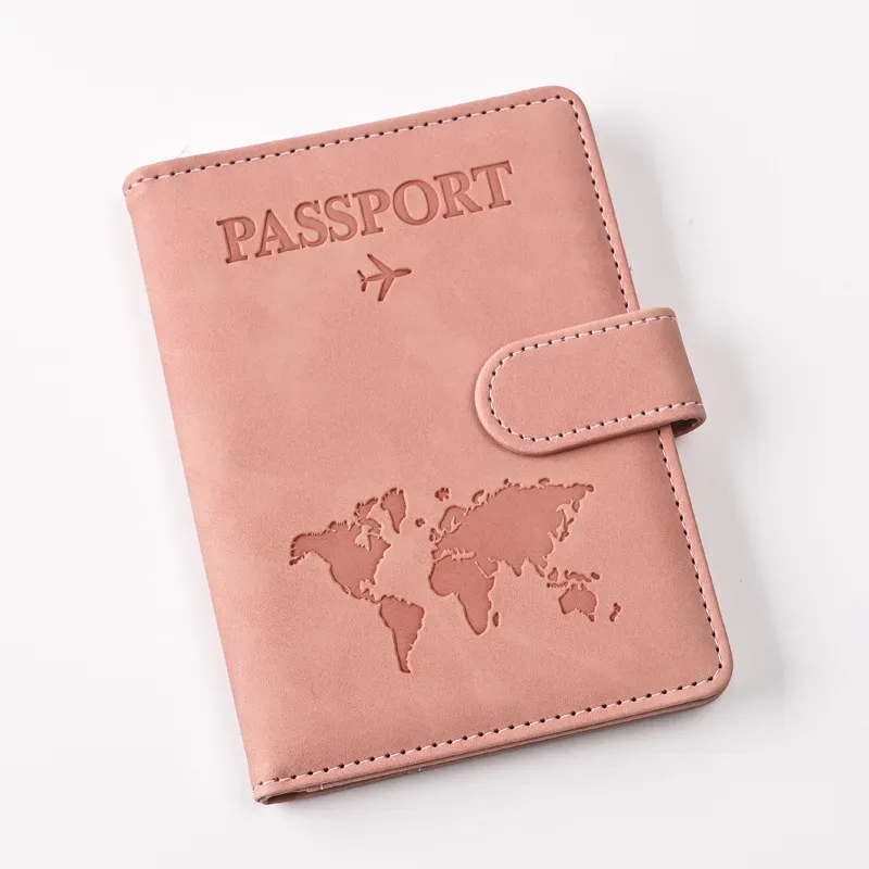 couvertures de passeport pour femmes et hommes, porte-passeport avec lettres imprimées, clips pour billets de vol, porte-carte de crédit bancaire, organisateur de voyage pour passeport