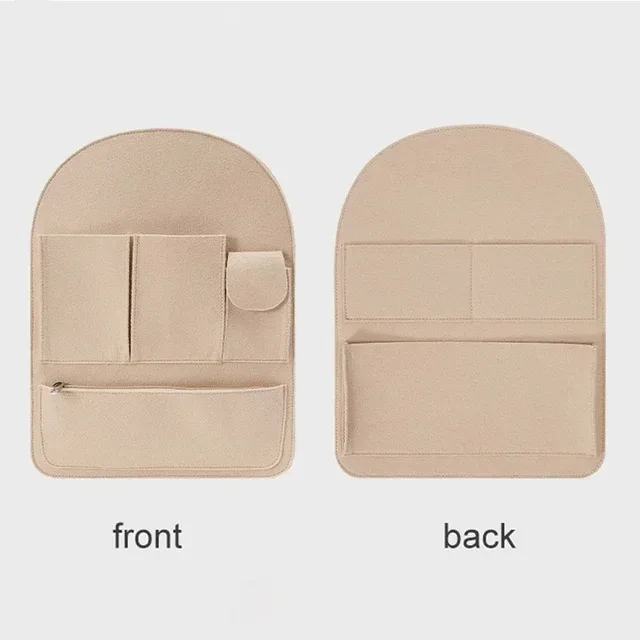 organisateur voyage feutre gris poches zippées sac intérieur salle recherche utilitaire compression transport école travail