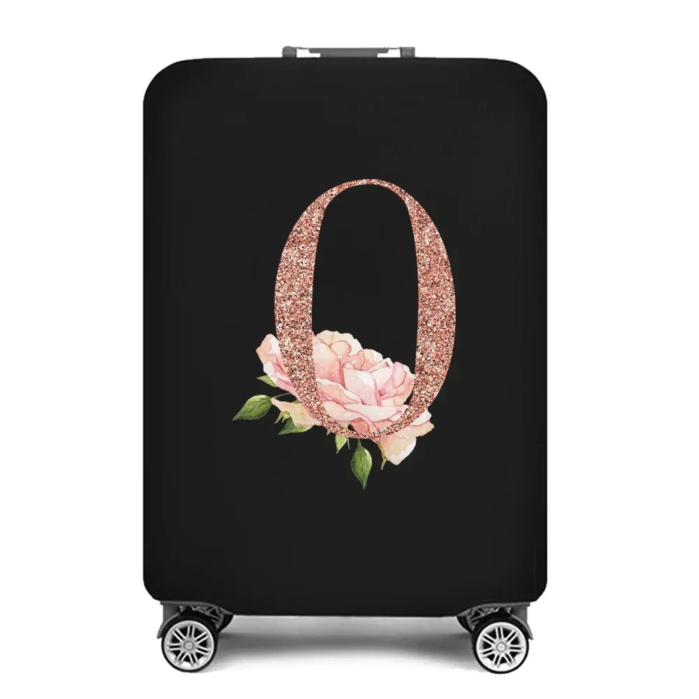 juste de protection élastique pour bagages, optique portable, housse anti-poussière simple, protection anti-rayures, impression or rose, accessoires de voyage