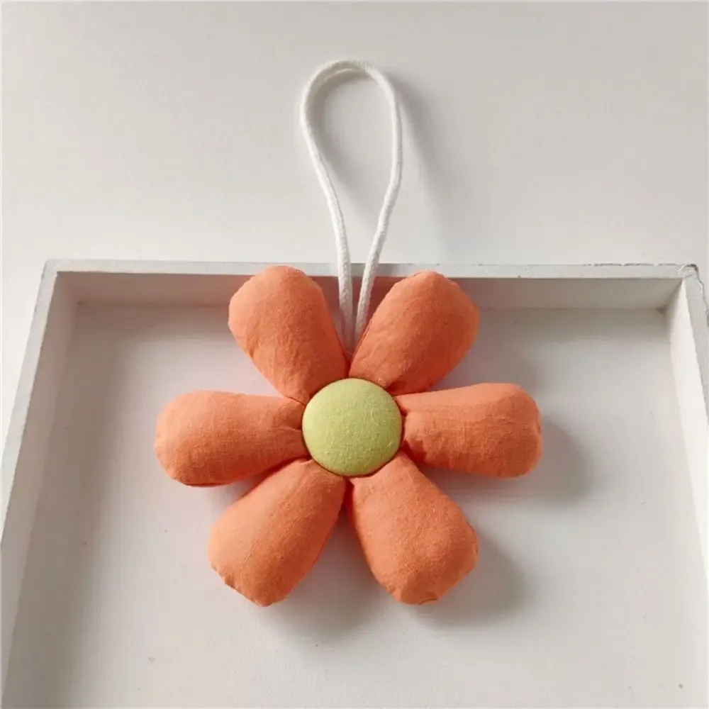 lanière florale en peluche de style coréen, sac à dos frais, breloques de sac à pendentif, accessoires d'allumette, décoration de fleur de gril