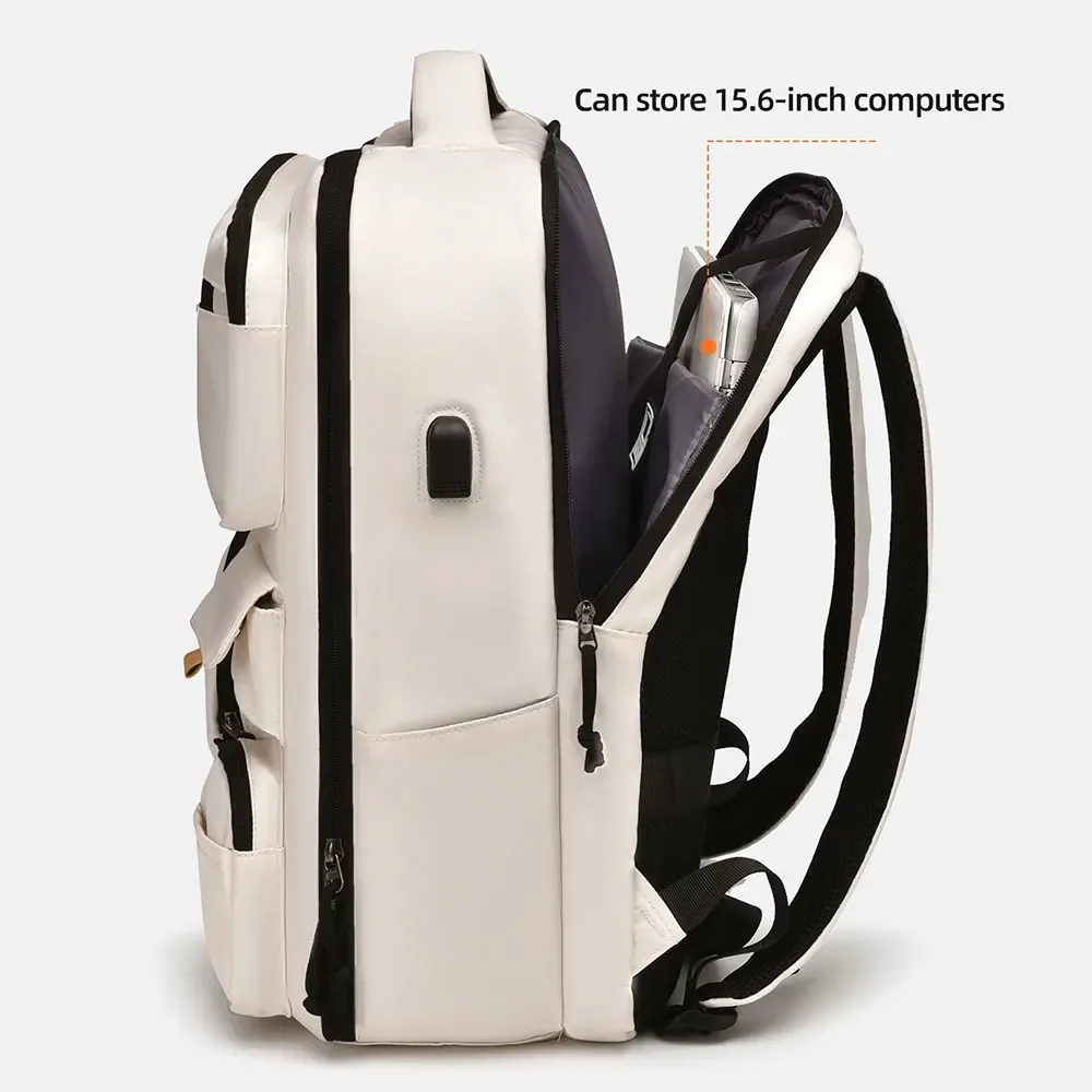 sac à dos de voyage unisexe multi-poches pour hommes et femmes, sacs à dos de grande capacité pour couple, sac pour ordinateur portable de 15.6 pouces, sac à dos d'école pour étudiants