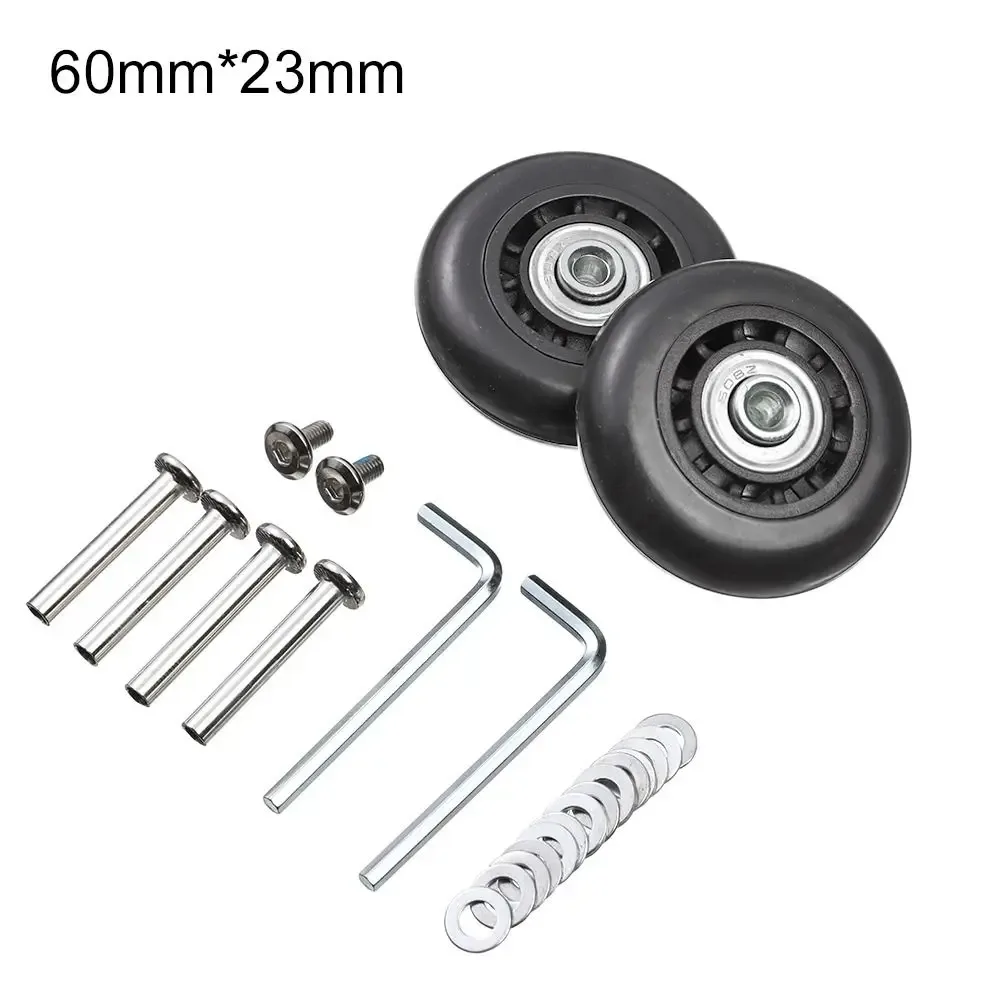 kit de réparation de roulettes de valise avec axe et roue directionnelle pour bagages, avec vis de fixation