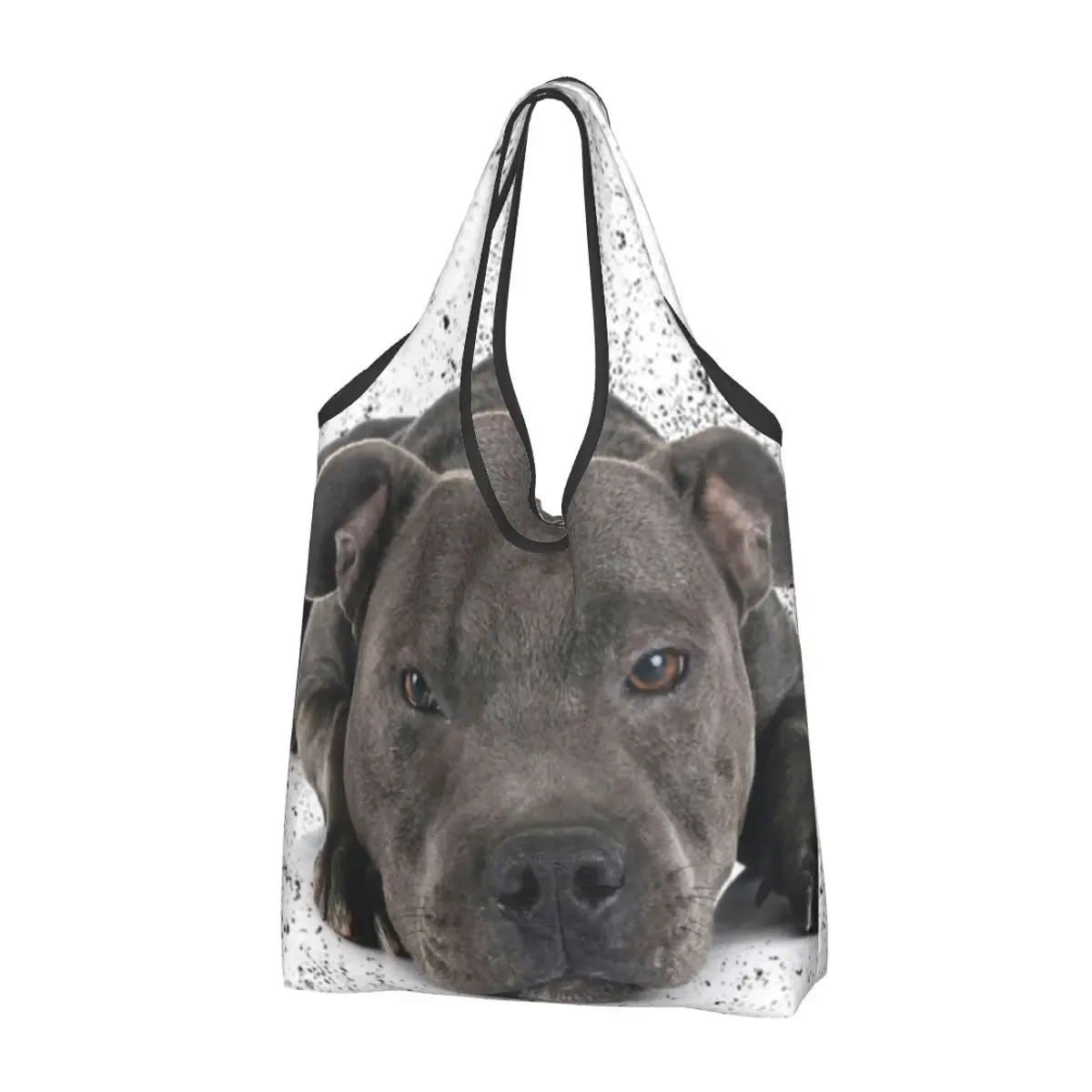 sacs fourre-tout à imprimé multi-taureaux, sacs à provisions portables, amoureux des chiens initiés, sac à main bull terrier, mode