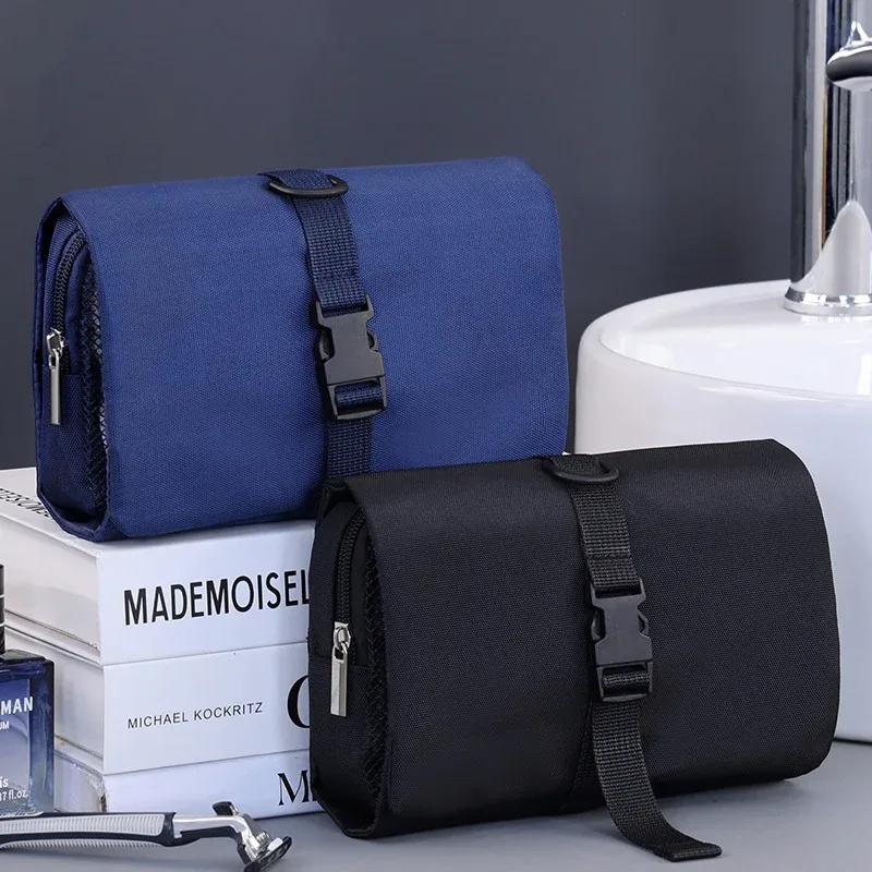 trousse de toilette pliable, sacs de rangement suspendus, trousse de maquillage pour salle de bain, sac cosmétique pour hommes d'affaires, organisateurs de voyage