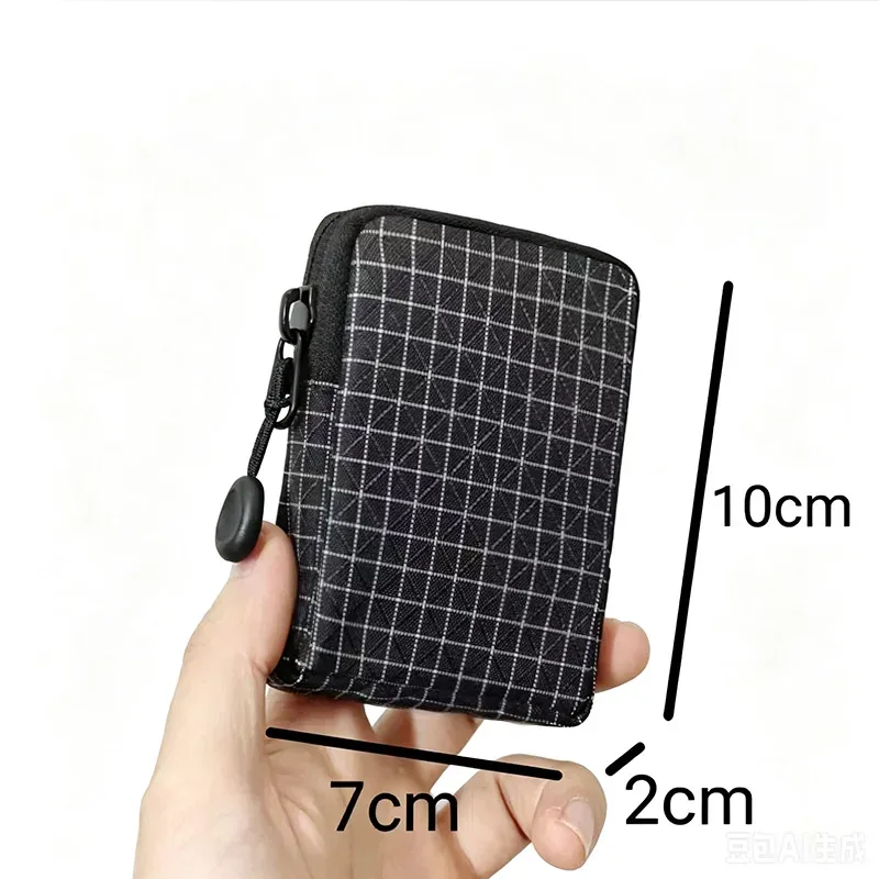 mini pochette edc, pochette de rangement, portefeuille, porte-monnaie en dyneema/x-pac, pochette utilitaire edc pour cartes, clés, pièces de monnaie et objets essentiels