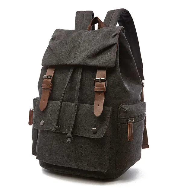 sac à dos en toile vintage pour ordinateur portable pour hommes et femmes, sacs à dos de voyage, antivol, école, mode