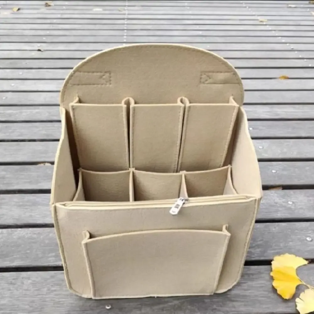 Nouvelle pochette de rangement portable pour sac à dos, petite trousse de toilette pour femme, organisateur de maquillage de voyage, sac à bandoulière avec séparateurs