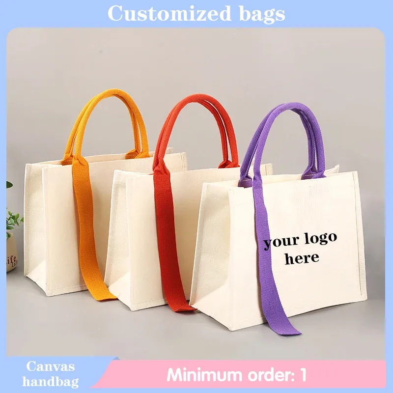 sac en toile portable tridimensionnel personnalisé pour femmes shopping travail école et voyage nouveau style sac fourre-tout simple et à la mode