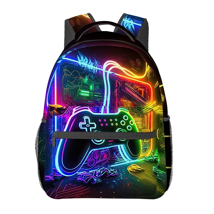sacs à dos pour manettes de jeu pour garçons/filles, meilleurs cadeaux pour enfants, sacs pour ordinateur portable à dessin animé 2d, cartable pour adolescents, loisirs en plein air