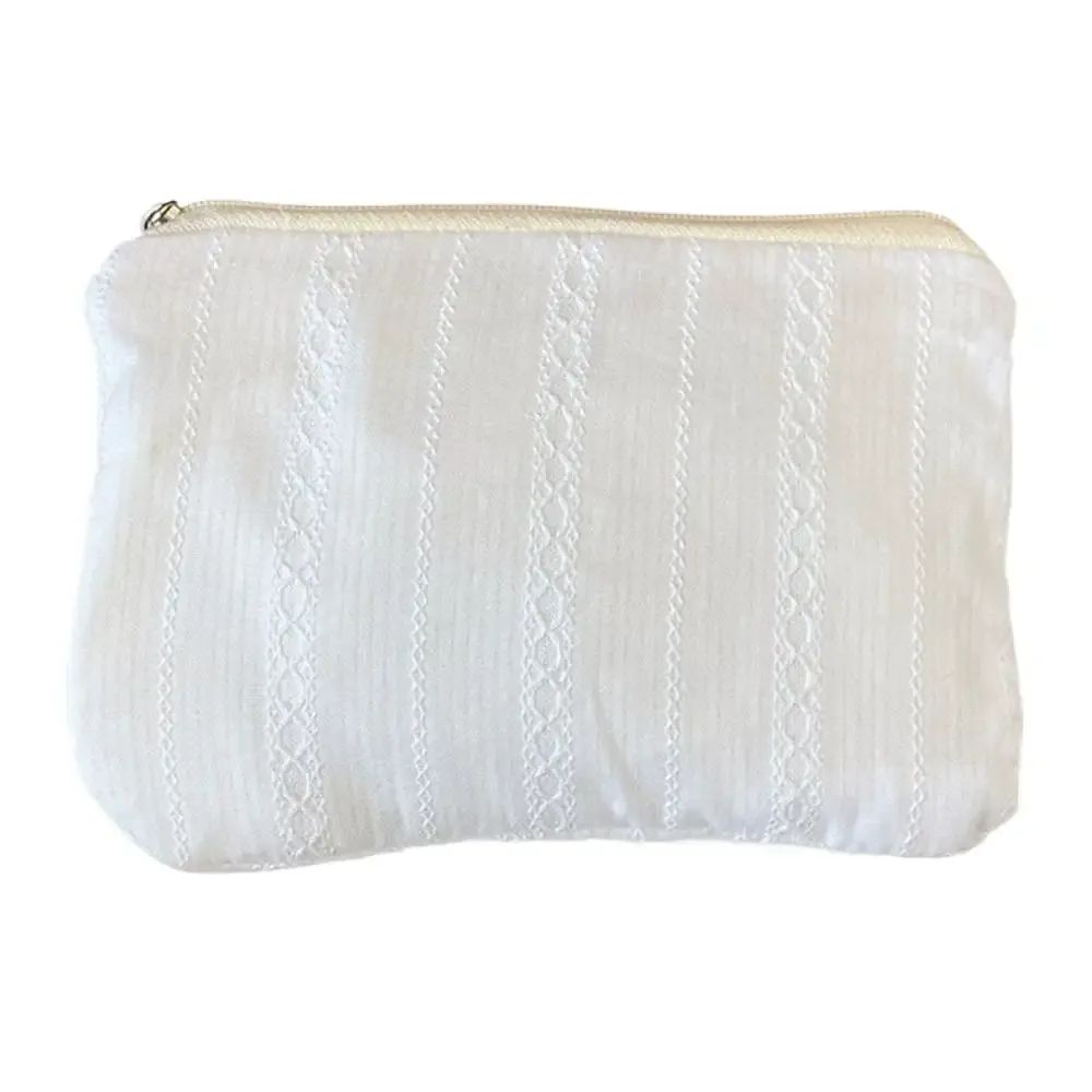 mini sac de maquillage à rayures, sac de rangement pour soins de la peau, pochette de rangement pour rouge à lèvres mignon, porte-monnaie, sac à cosmétiques de voyage, nouvelle collection