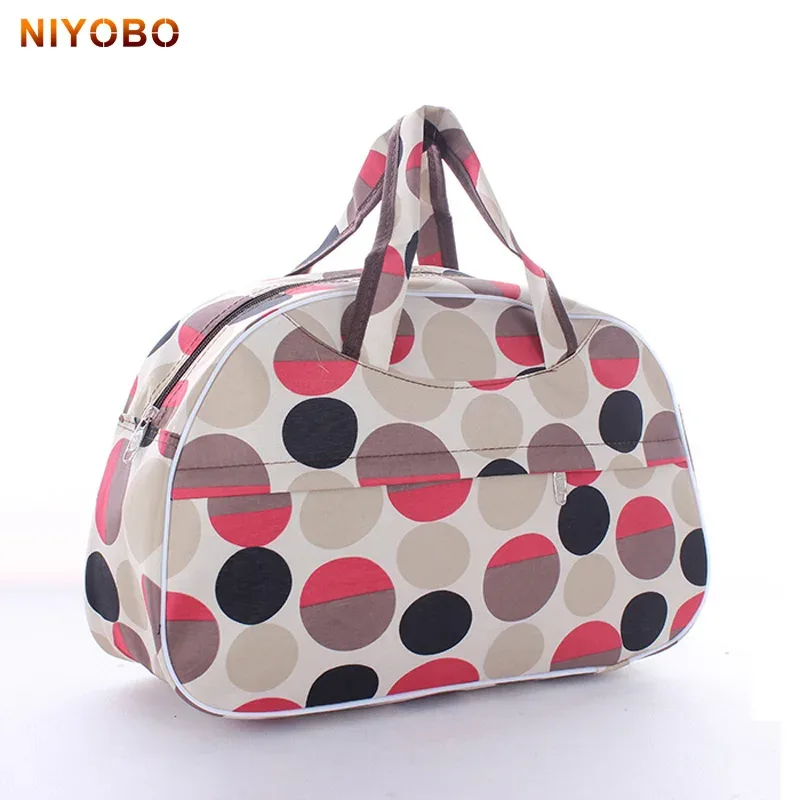 sac voyage sacoche floral beige polyester doux polyvalent femmes hommes sport week end transport vêtements accessoires