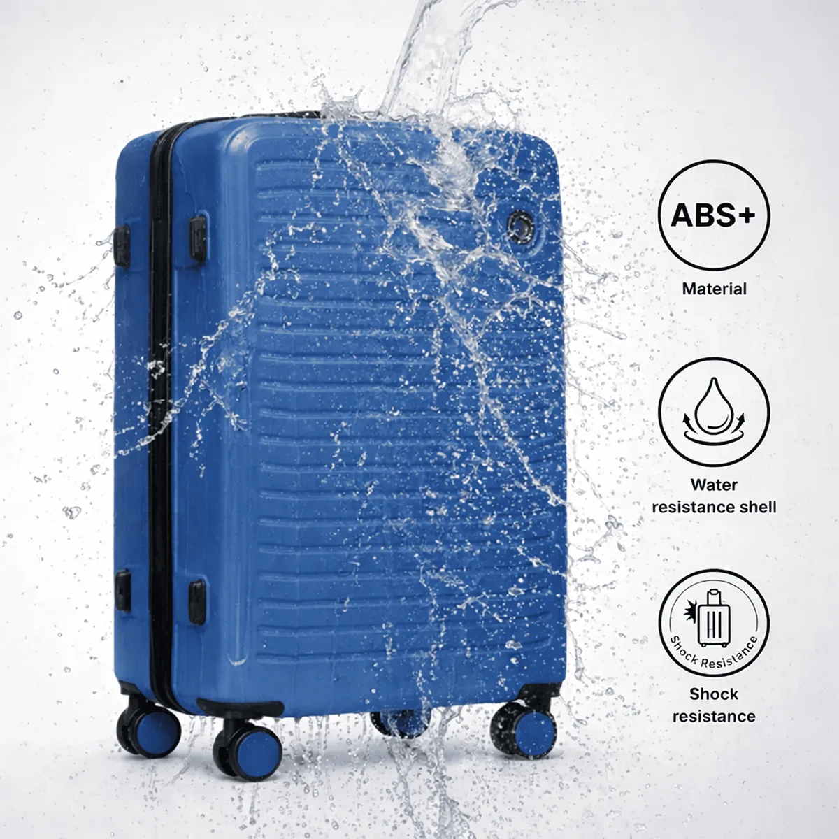 valise grande taille xxl, dimensions environ 75x50x30 cm ou 64.5x44x26.5 cm ou cabine 55x40x20 cm / haute qualité, 28 "24" 20 " au choix, valise abs + bagage cabine, valise de voyage avec serrure à combinaison et roulettes 360° ° 4 roues doubles