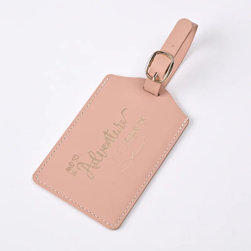 étiquette de bagage de voyage en pu, nouveau modèle de lettre, étiquettes de carte d'embarquement, étiquette de valise, accessoires de voyage, 2024