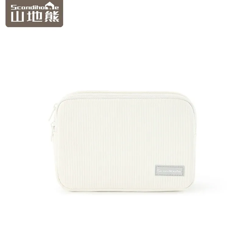 trousse de maquillage de voyage, organisateur de cosmétiques, étanche, grande capacité, détachable, double couche, fenêtre transparente, pochette de rangement de toilette pour femmes