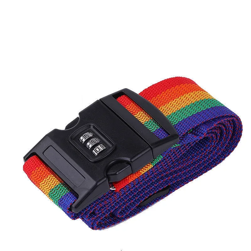 ceinture sécurité sangle réglable mot passe nylon couleur multiple valise sac voyage protection antivol