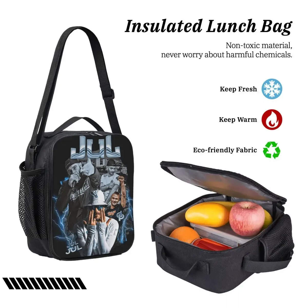 jul bootleg sac à dos étudiant garçons filles bookbag sac d'école ordinateur sacs à bandoulière 3ps sac à déjeuner isolé trousse à crayons