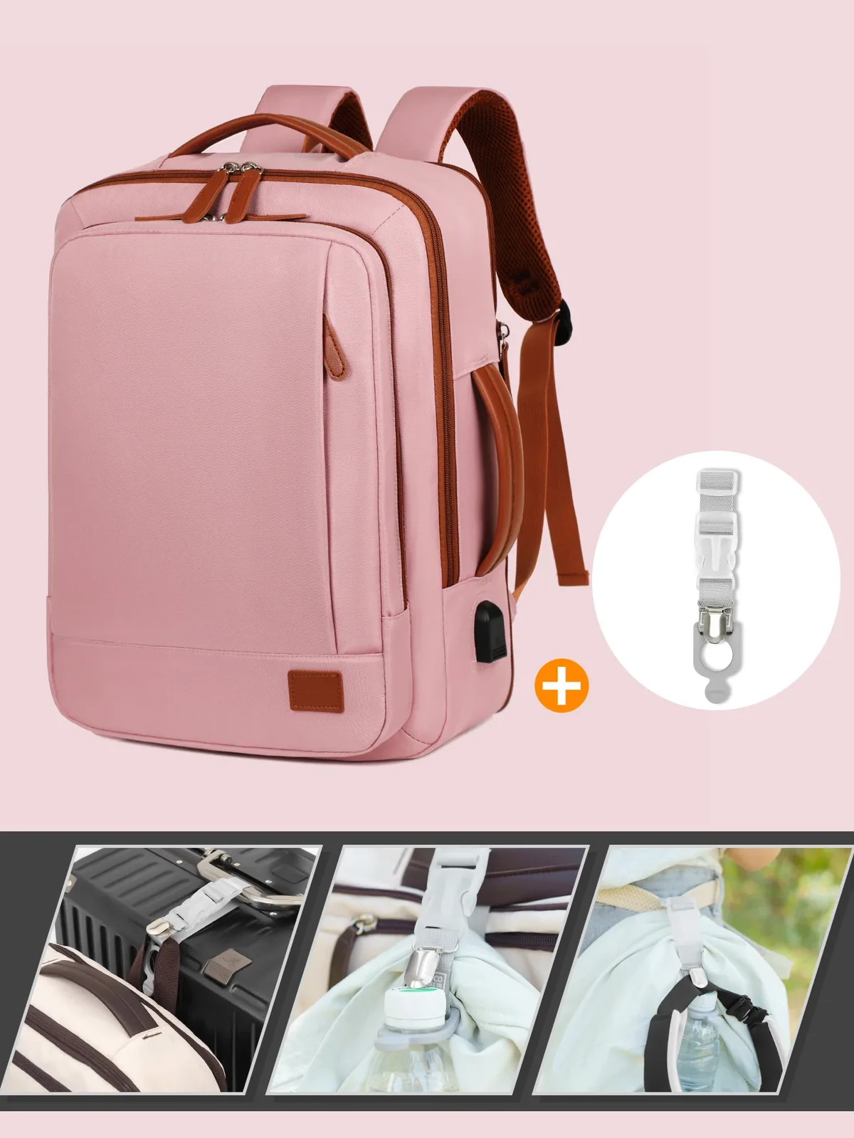 le nouveau sac à dos unisexe pour les voyages d'affaires à courte distance, sac de voyage léger, sac d'école pour ordinateur, combinaison de sacs de rangement