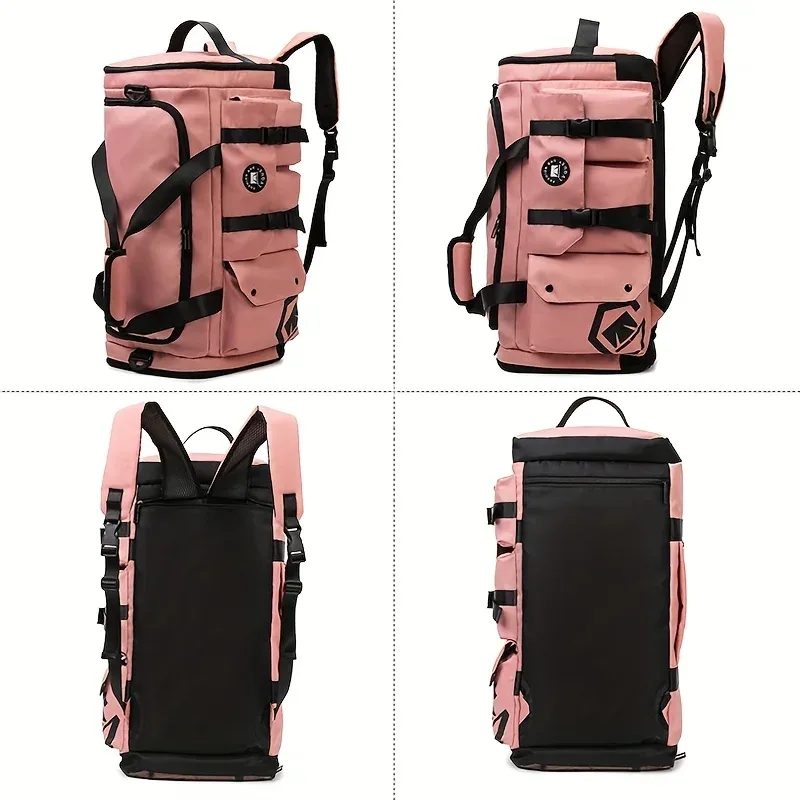 nouveau sac de voyage grande capacité 2025, compartiment séparé pour chaussures, sac de sport et de gym avec fermeture éclair pour séparation sec/humide