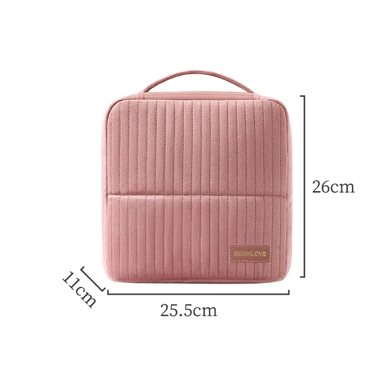 trousse de maquillage en velours tendance, sac de maquillage portable multifonctionnel, trousse cosmétique étanche, organisateur de voyage