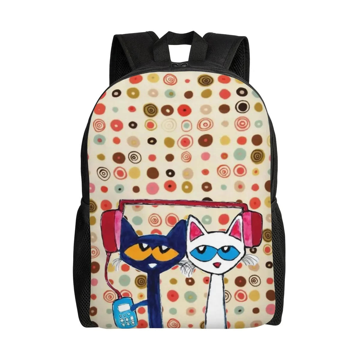 sac à dos classique petes cartoon cats, cadeau idéal pour le lycée, les affaires, sac à dos mignon pour hommes et femmes, sacs en toile pour l'université.