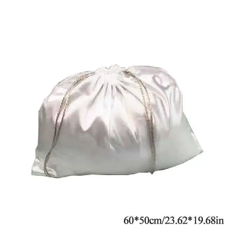 sacs à poussière pour sacs à main, housse anti-poussière en tissu de soie, sacs de rangement, pochette à cordon pour fourre-tout, chaussures, bottes, anti-poussière
