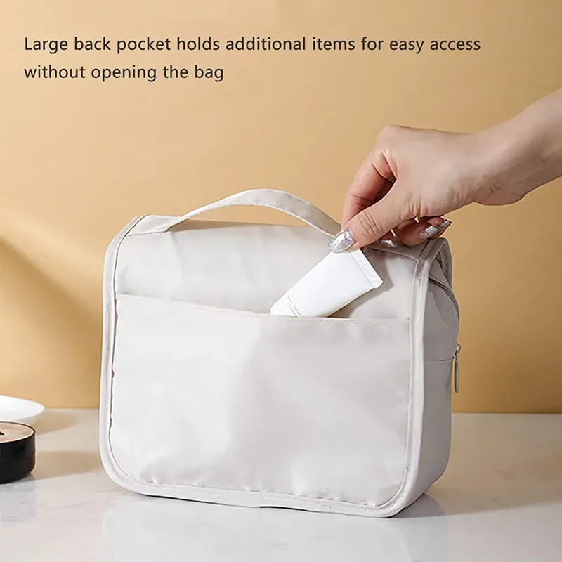 sac de maquillage de voyage, organisateur de produits de toilette étanche, nécessaire de haute qualité pour femmes, crochet de salle de bain, pochette de lavage, sac de rangement de maquillage à crochet