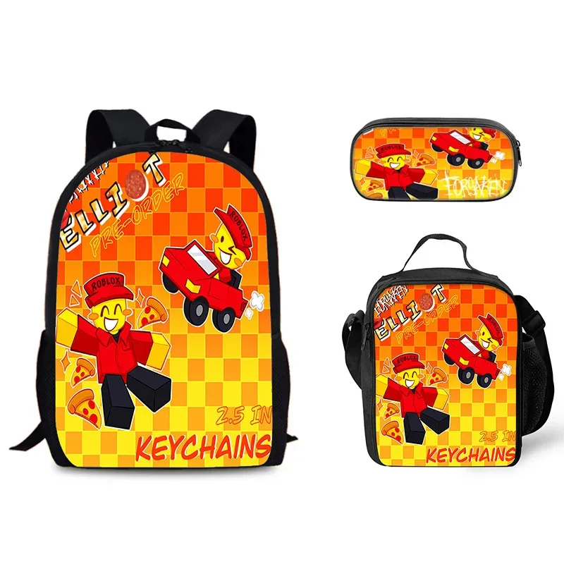 sac dos nylon personnages dessins animés fond noir format grand volume usage étudiant voyage