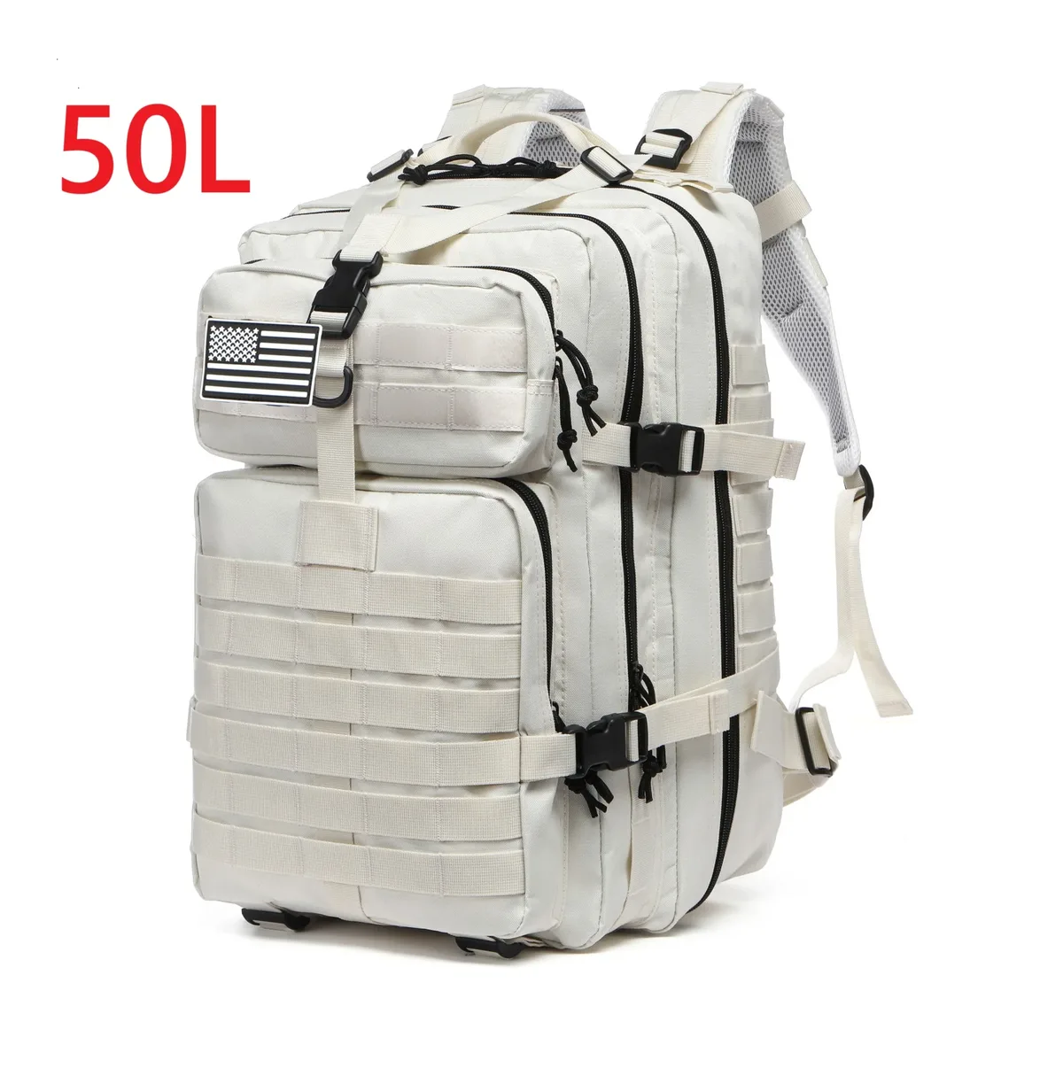 sac dos nylon tactique camouflage beige bleu vert rose 50l randonnée camping sport extérieur