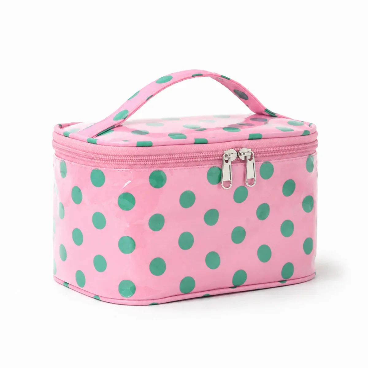 sac cosmétique à rayures en pvc de grande capacité, sac de rangement pour articles de toilette pour femmes, sac de maquillage portable, sac de voyage pour voyage d'affaires, soins de la peau