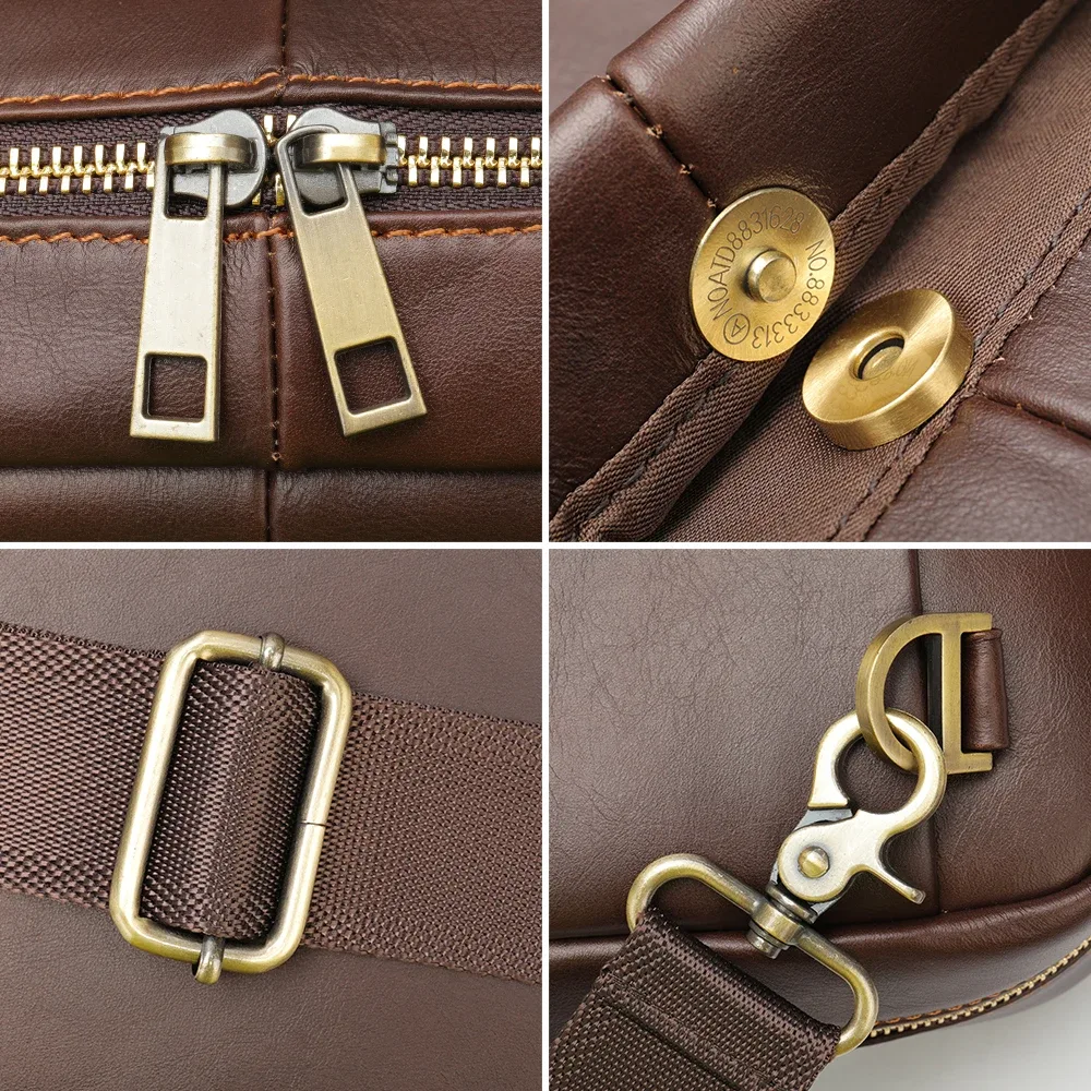 westal – sacoche pour ordinateur portable de 15 pouces, porte-documents pour hommes, en cuir véritable, porte-documents exécutif pour hommes, sacoche d'affaires pour hommes