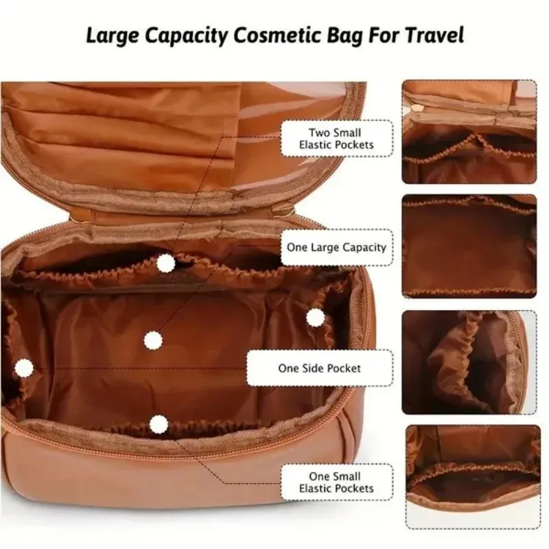 nouvelle trousse de toilette et de rangement de voyage grande capacité pour femme, style instagram haut de gamme, tendance célébrité internet