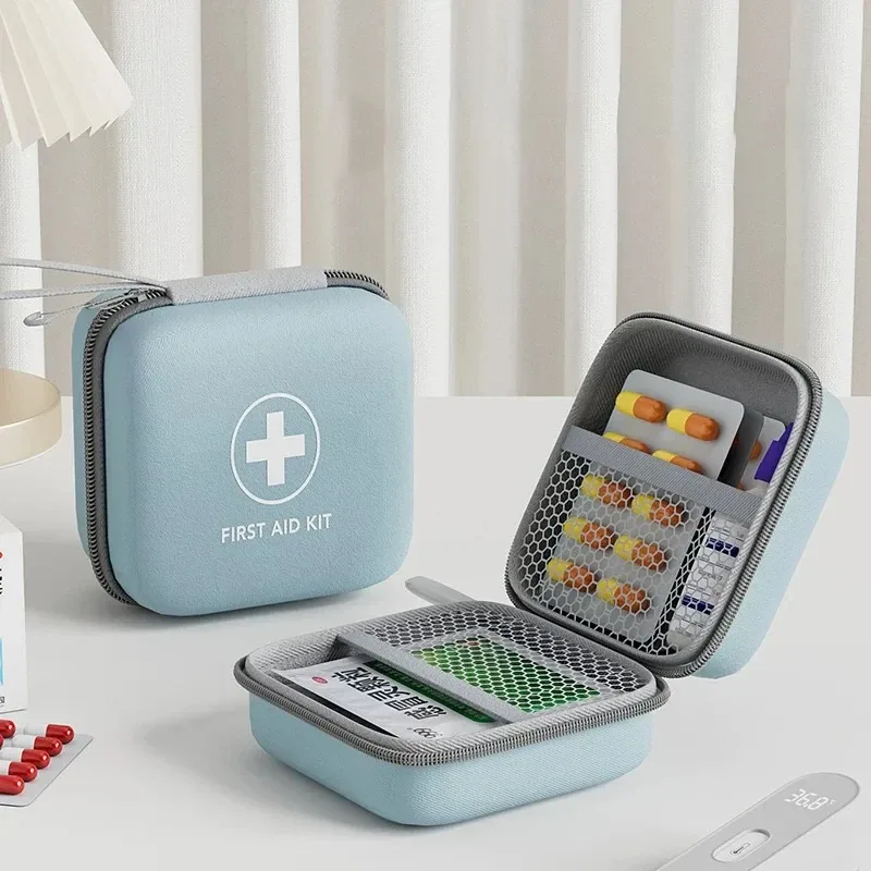 nouvelle trousse de rangement pour fournitures médicales en eva rigide, trousse de premiers soins essentielle pour les voyages, boîte de rangement pour fournitures de soins à domicile