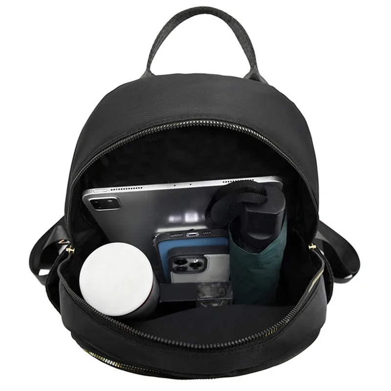 sac à dos pour femme en tissu doux pour usage quotidien, avec poche latérale, design simple, multicolore, pour un look décontracté et tendance
